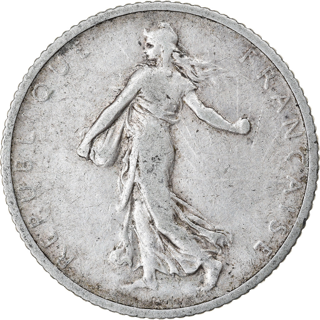 Coin, France, Semeuse, Franc, 1906, Paris, VF(30-35), Silver, KM:844.1