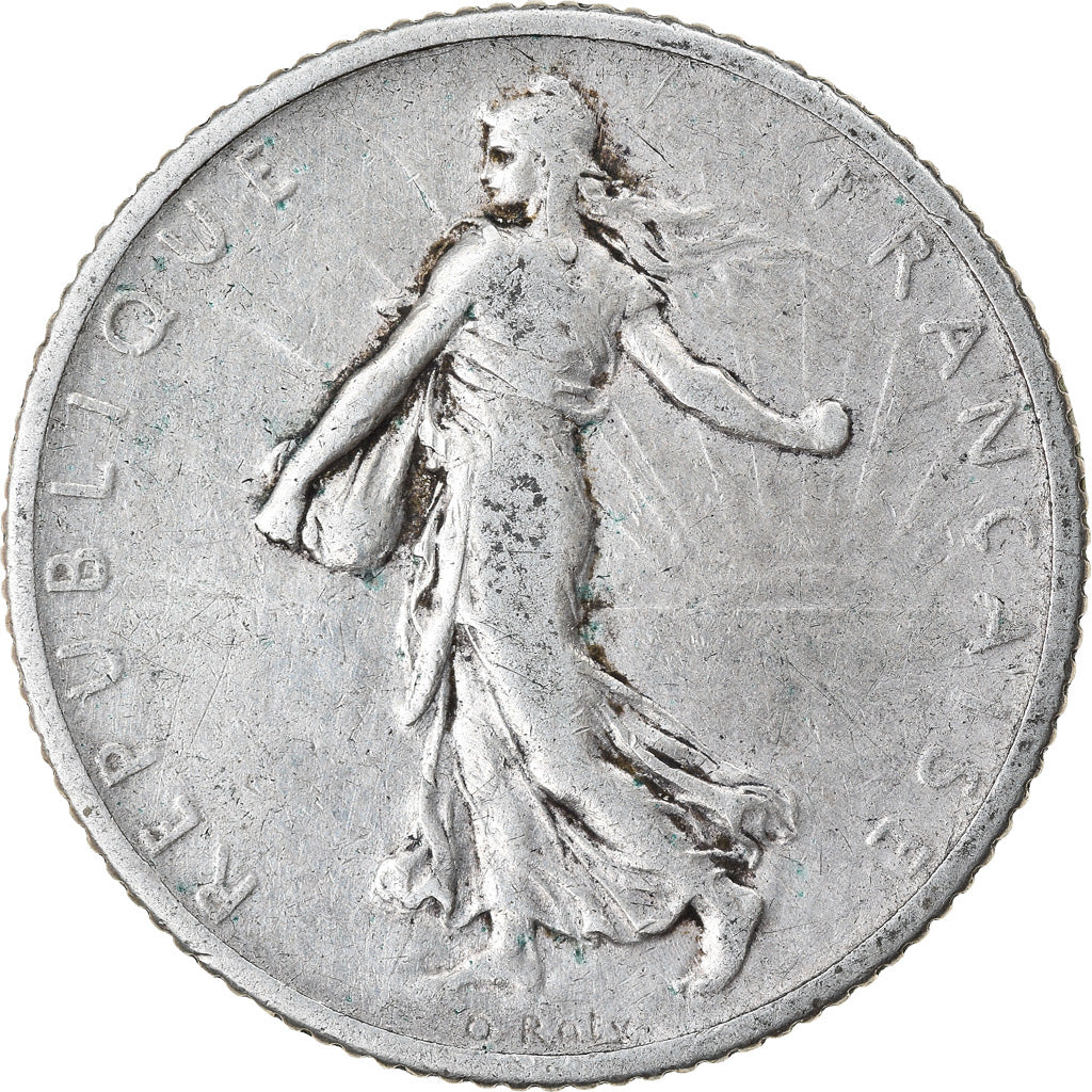 Coin, France, Semeuse, Franc, 1906, Paris, VF(30-35), Silver, KM:844.1