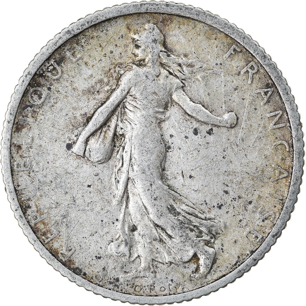 Münze, Frankreich, Semeuse, Franc, 1907, Paris, S+, Silber, KM:844.1