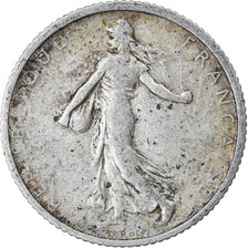 Münze, Frankreich, Semeuse, Franc, 1907, Paris, S+, Silber, KM:844.1