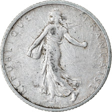 Coin, France, Semeuse, Franc, 1907, Paris, EF(40-45), Silver, KM:844.1