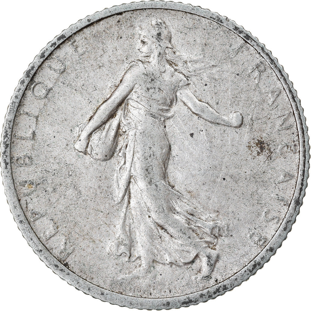 Coin, France, Semeuse, Franc, 1908, Paris, VF(30-35), Silver, KM:844.1