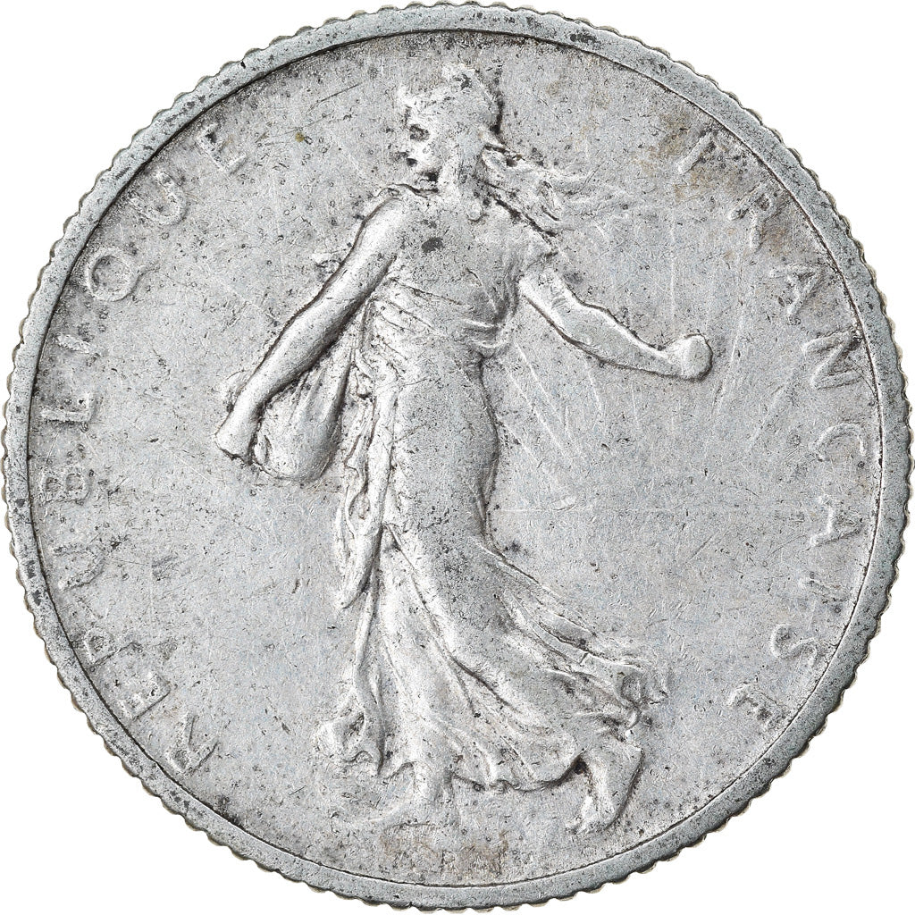 Coin, France, Semeuse, Franc, 1909, Paris, VF(30-35), Silver, KM:844.1