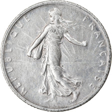 Coin, France, Semeuse, Franc, 1909, Paris, EF(40-45), Silver, KM:844.1