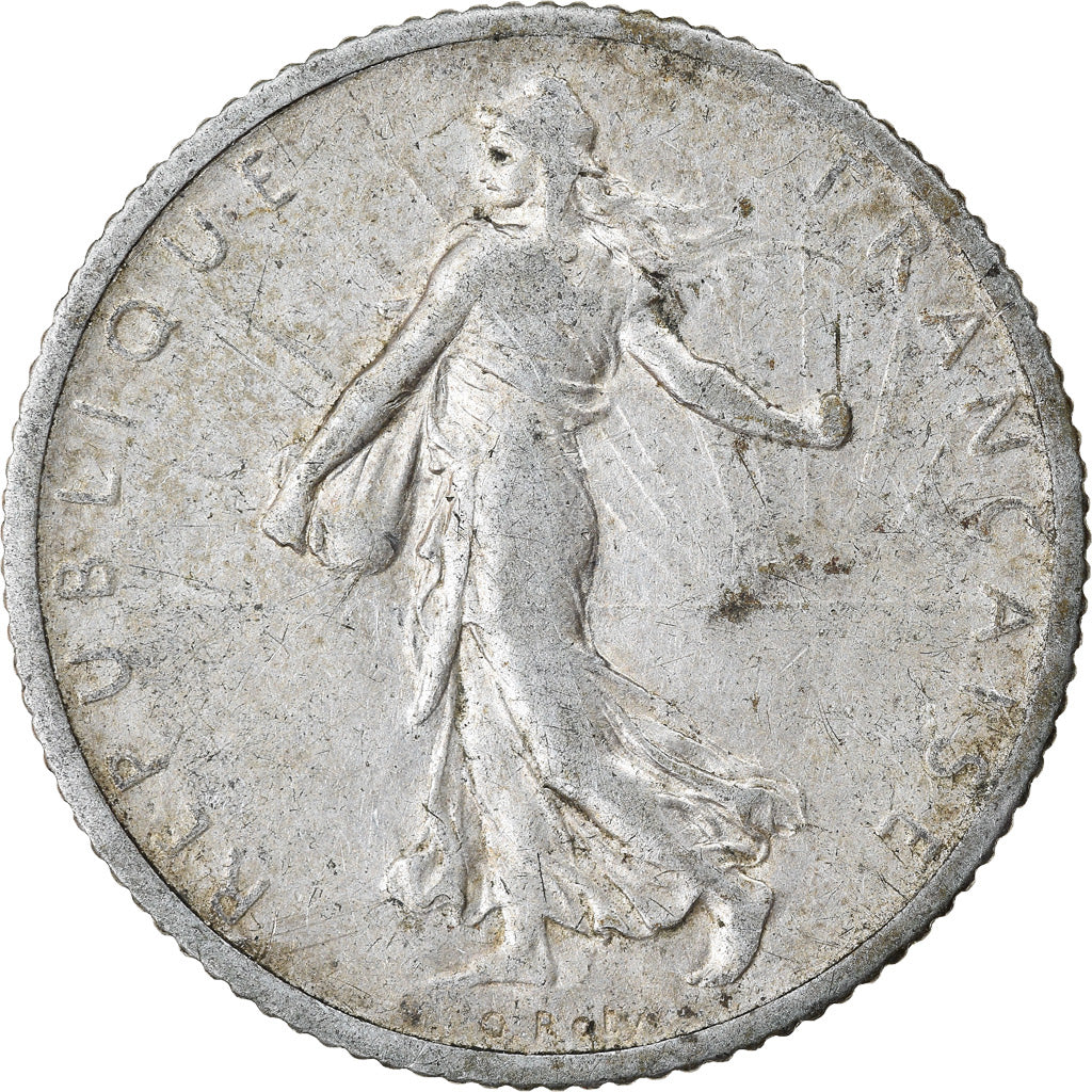 Coin, France, Semeuse, Franc, 1910, Paris, VF(20-25), Silver, KM:844.1