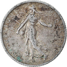 Coin, France, Semeuse, Franc, 1911, Paris, VF(30-35), Silver, KM:844.1