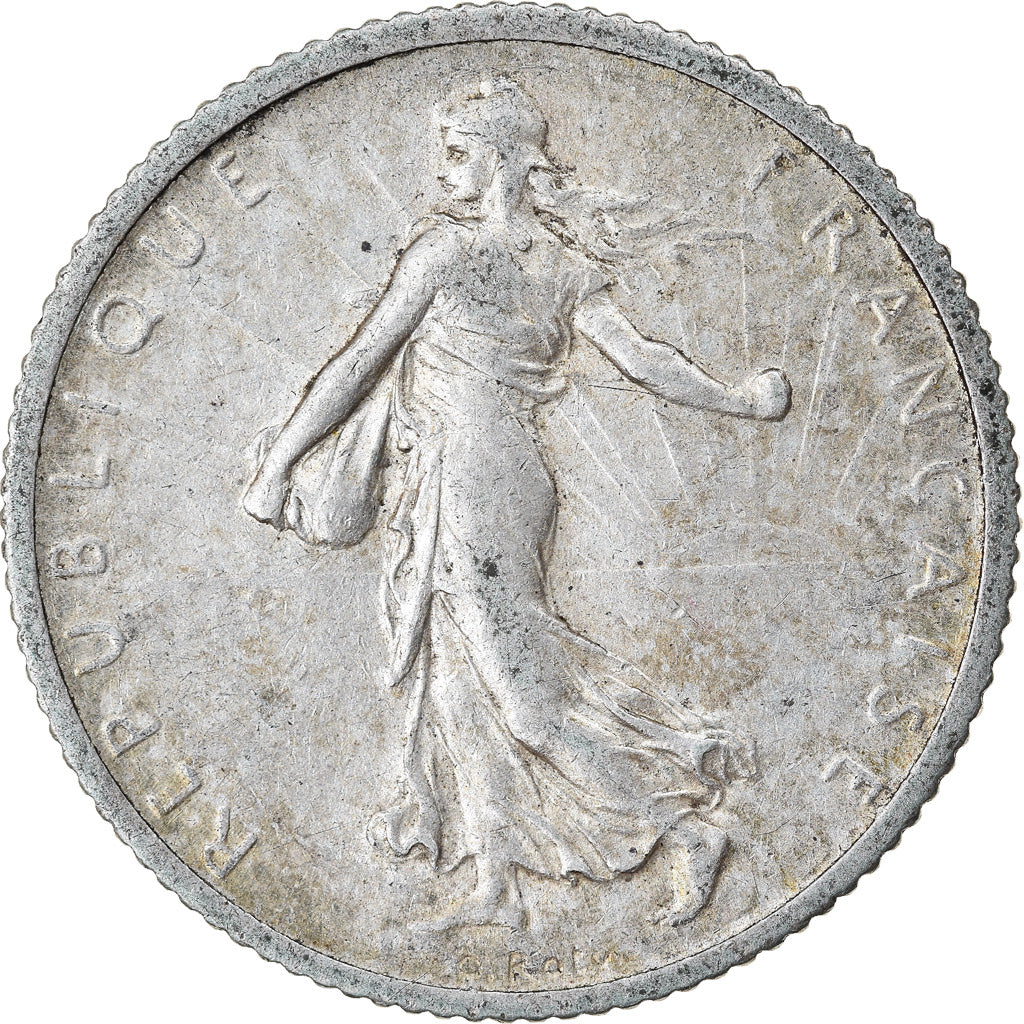 Moneta, Francia, Semeuse, Franc, 1911, Paris, BB, Argento, KM:844.1, Gadoury:467