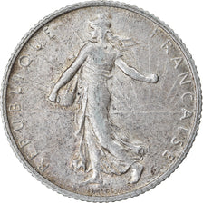 Munten, Frankrijk, Semeuse, Franc, 1911, Paris, ZF, Zilver, KM:844.1