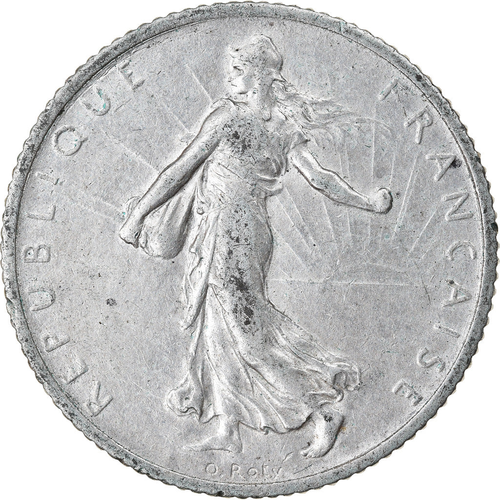 Coin, France, Semeuse, Franc, 1912, Paris, EF(40-45), Silver, KM:844.1