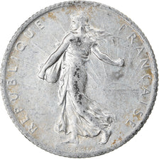 Coin, France, Semeuse, Franc, 1912, Paris, AU(50-53), Silver, KM:844.1
