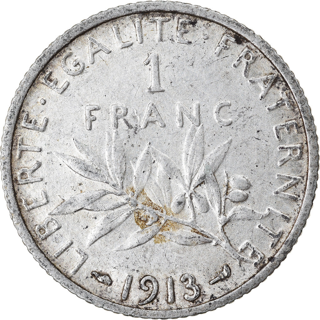 Münze, Frankreich, Semeuse, Franc, 1913, Paris, SS, Silber, KM:844.1