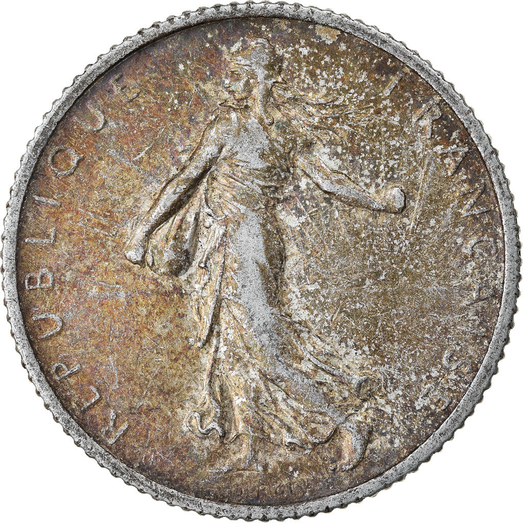 Coin, France, Semeuse, Franc, 1913, Paris, AU(50-53), Silver, KM:844.1