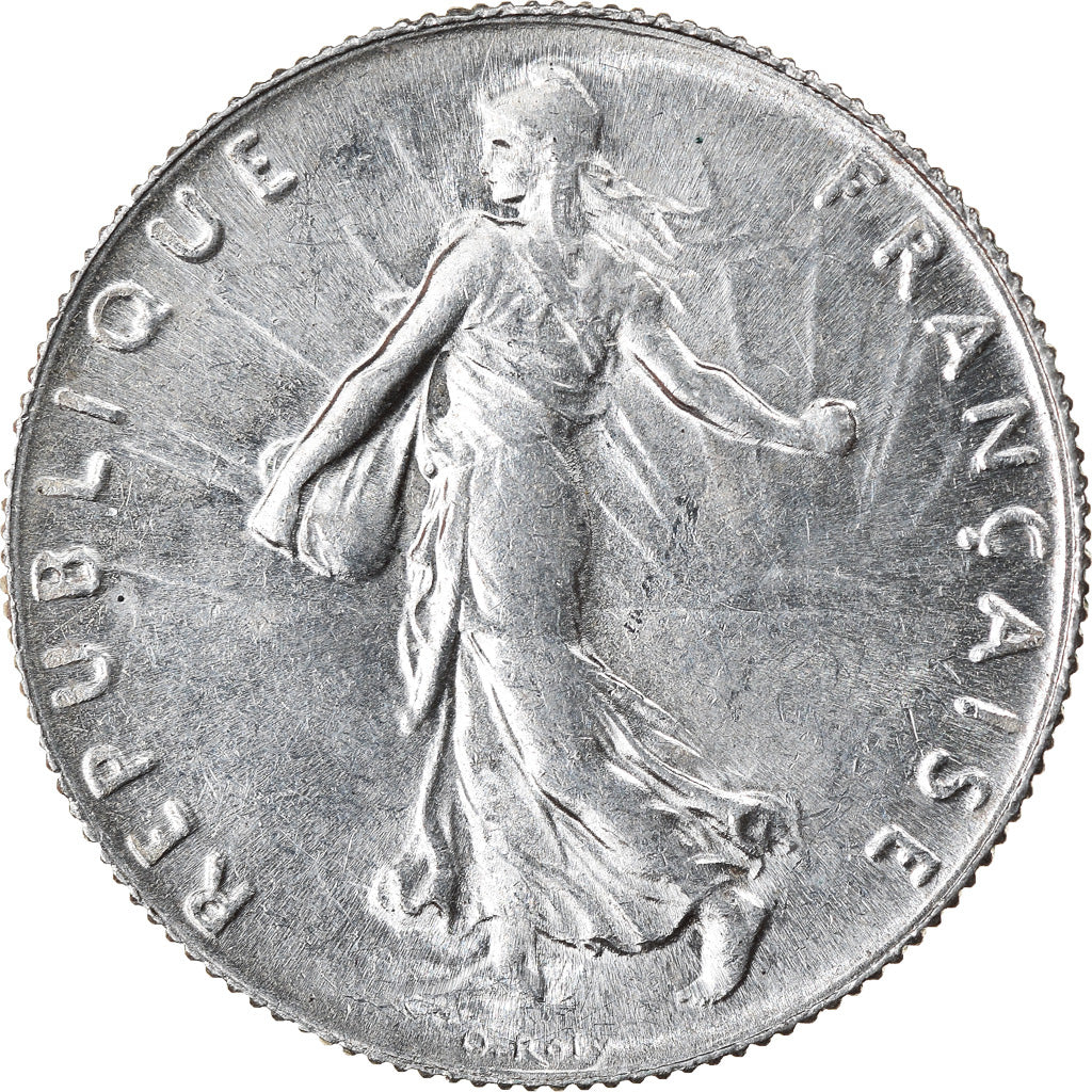Munten, Frankrijk, Semeuse, 50 Centimes, 1913, Paris, UNC, Zilver, KM:854