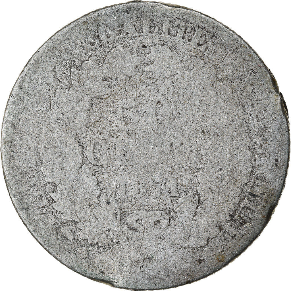 Münze, Frankreich, Cérès, 50 Centimes, 1871, Bordeaux, SGE, Silber, KM:834.2