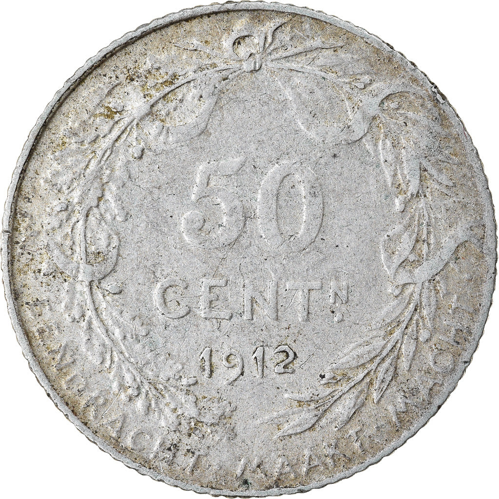 Moneta, Belgia, 50 Centimes, 1912, EF(40-45), Srebro, KM:71