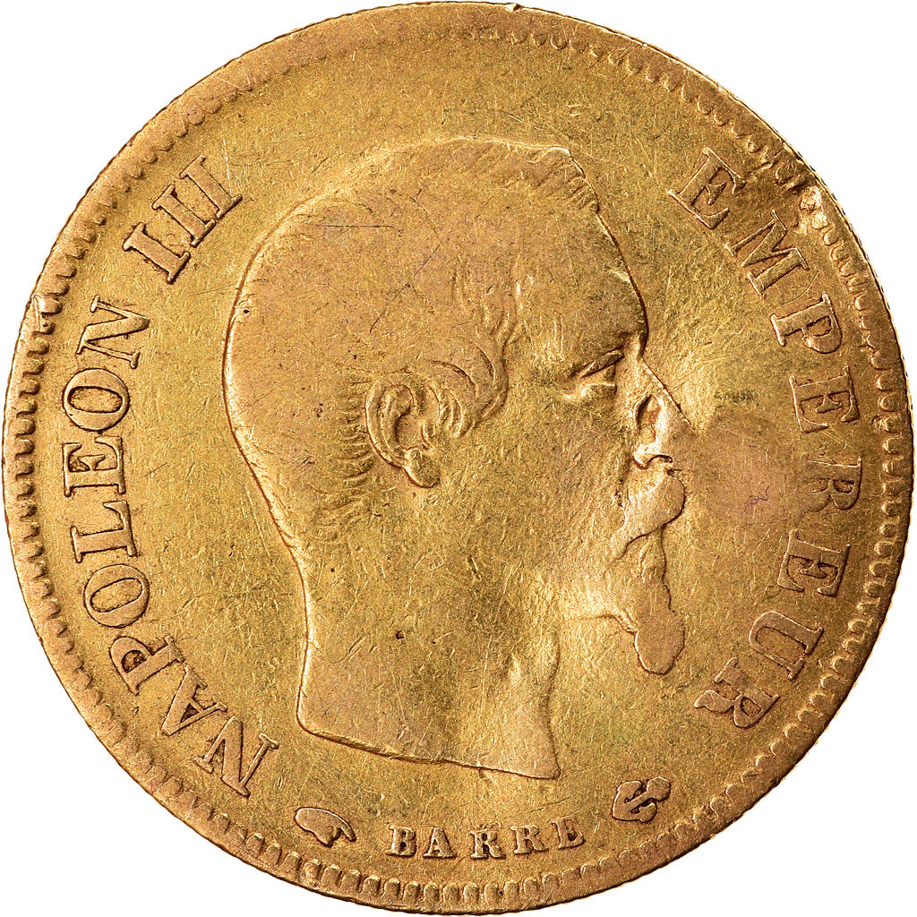 Monnaie, France, Napoleon III, Napoléon III, 10 Francs, 1855, Paris, TB+, Or