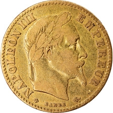 Moneda, Francia, Napoleon III, Napoléon III, 10 Francs, 1863, Strasbourg, MBC