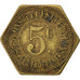Monnaie, France, 5 Centimes, TTB, Laiton, Elie:30.3