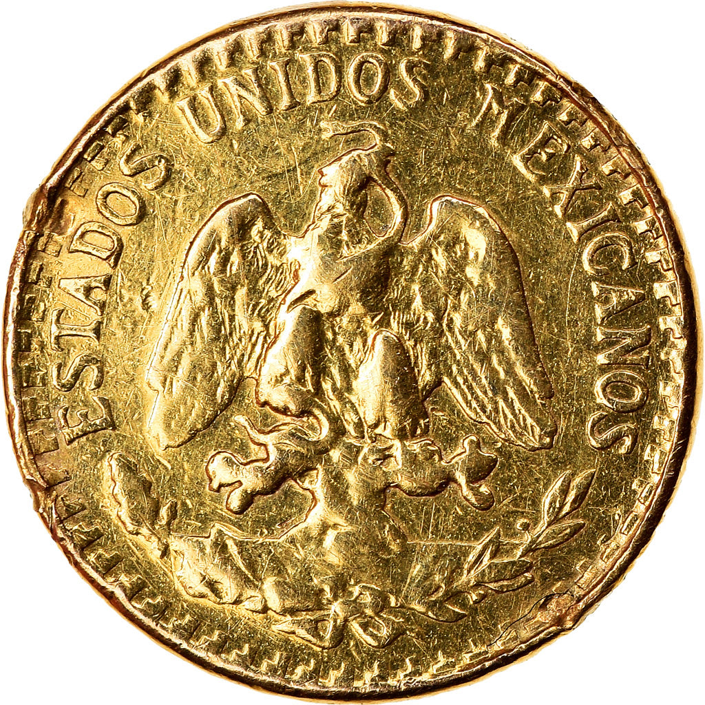 Monnaie, Mexique, 2 Pesos, 1945, Mexico City, TB, Or, KM:461