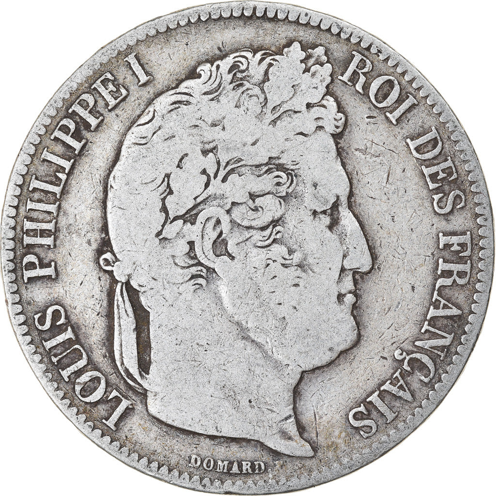 Coin, France, Louis-Philippe, 5 Francs, 1841, Paris, VF(20-25), Silver