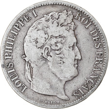Coin, France, Louis-Philippe, 5 Francs, 1831, Lille, VF(20-25), Silver