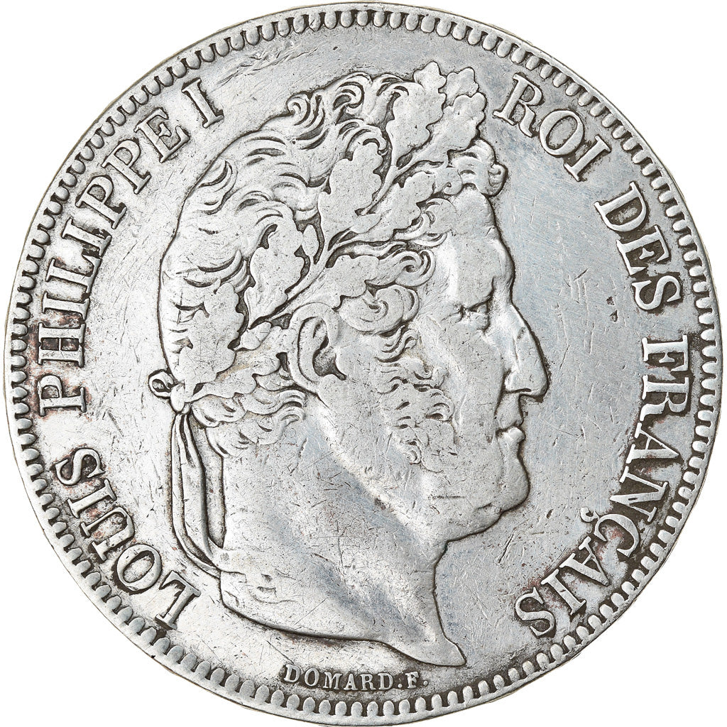 Coin, France, Louis-Philippe, 5 Francs, 1843, Lille, VF(30-35), Silver
