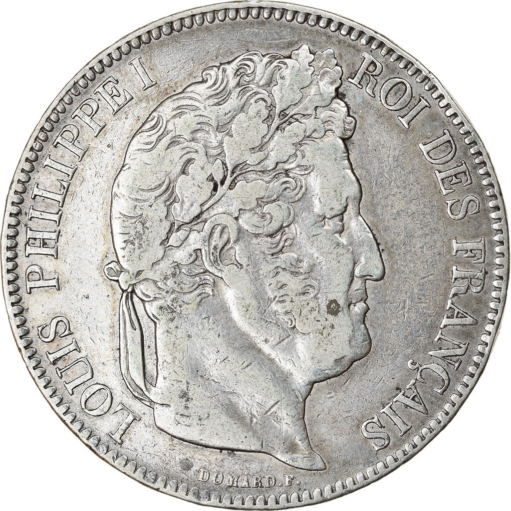 Münze, Frankreich, Louis-Philippe, 5 Francs, 1843, Lille, S+, Silber