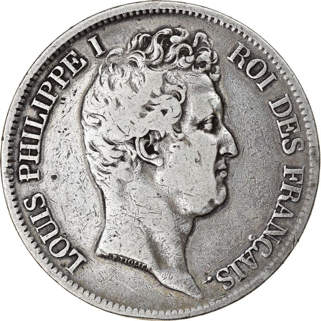 Coin, France, Louis-Philippe, 5 Francs, 1831, Rouen, VF(20-25), Silver