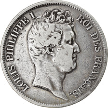 Coin, France, Louis-Philippe, 5 Francs, 1831, Rouen, VF(20-25), Silver