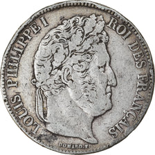 Coin, France, Louis-Philippe, 5 Francs, 1838, Rouen, VF(20-25), Silver