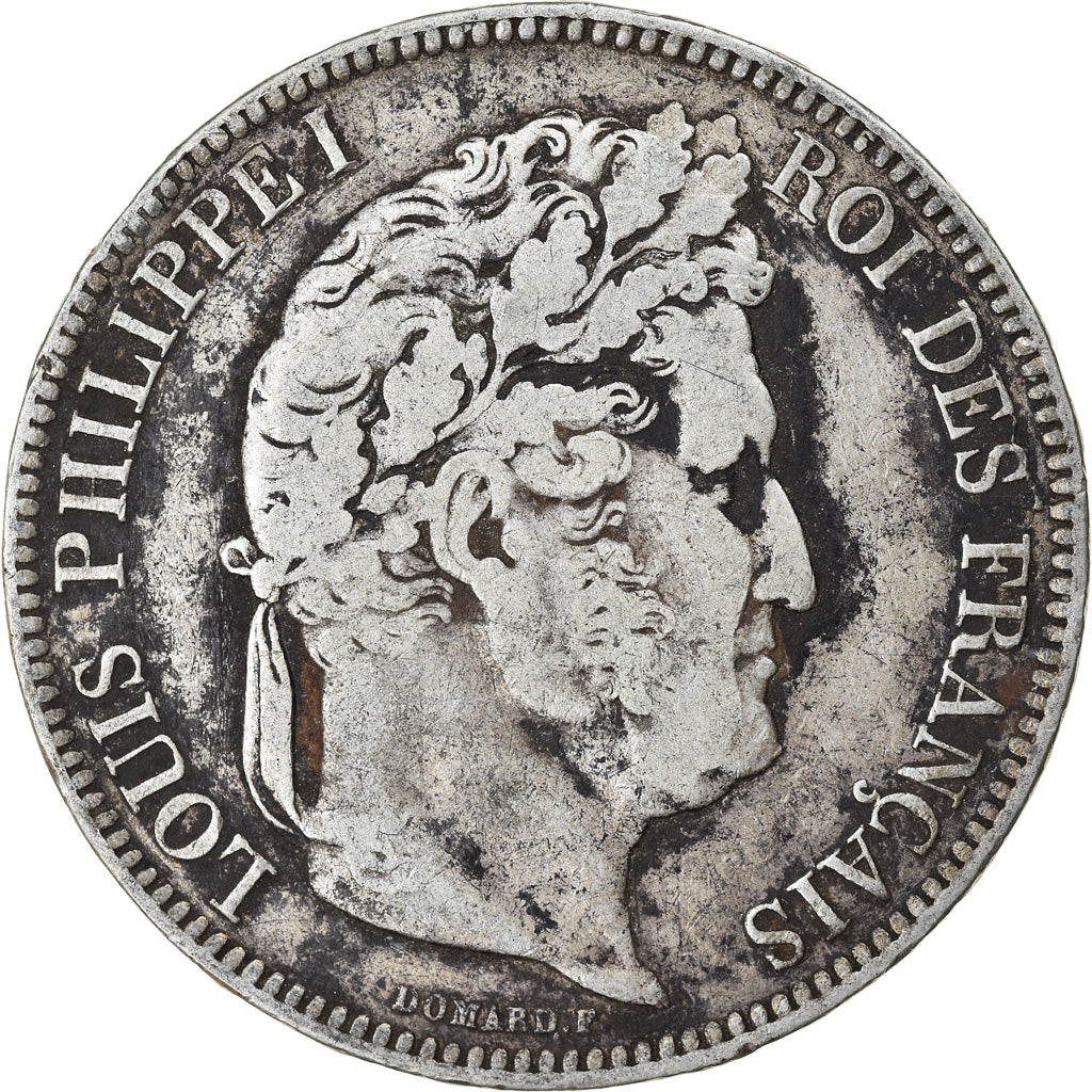 Monnaie, France, Louis-Philippe, 5 Francs, 1842, Strasbourg, TB+, Argent