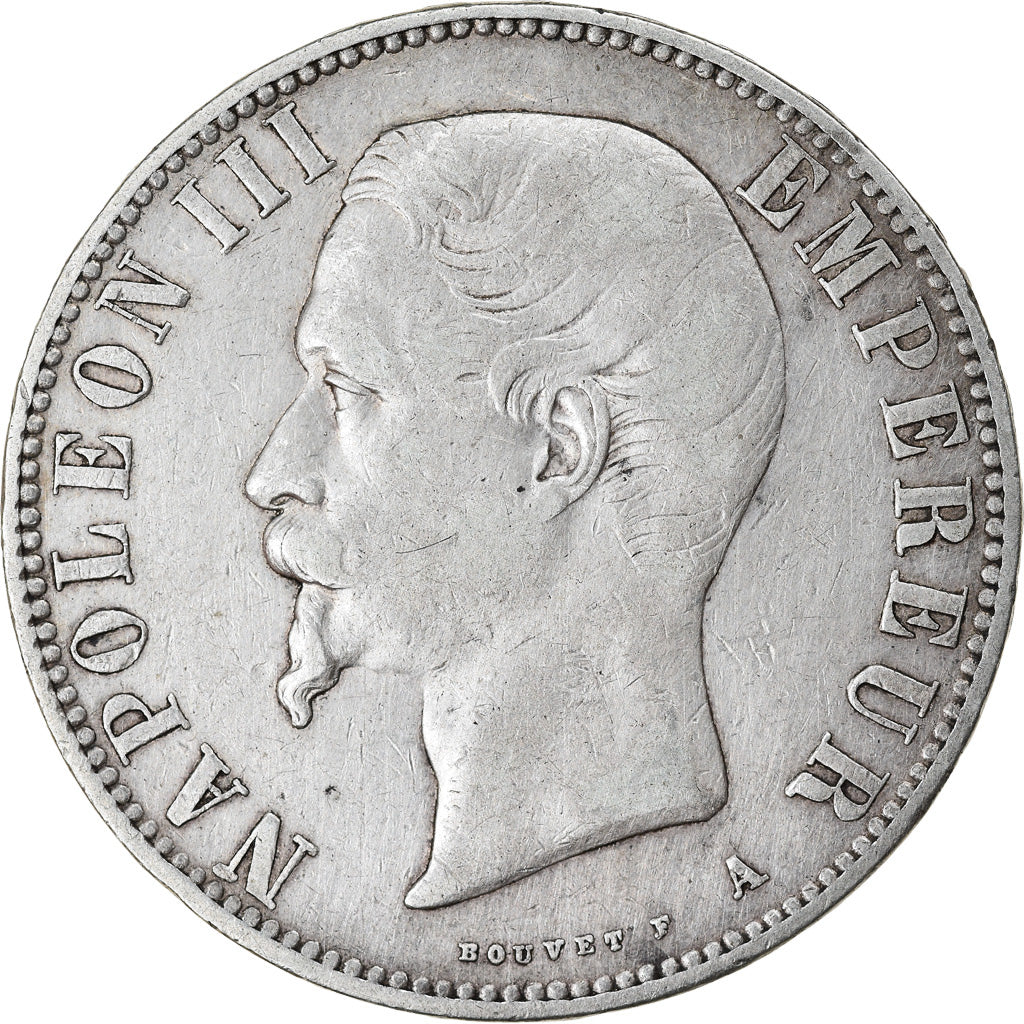 Münze, Frankreich, Napoleon III, Napoléon III, 5 Francs, 1856, Paris, S+