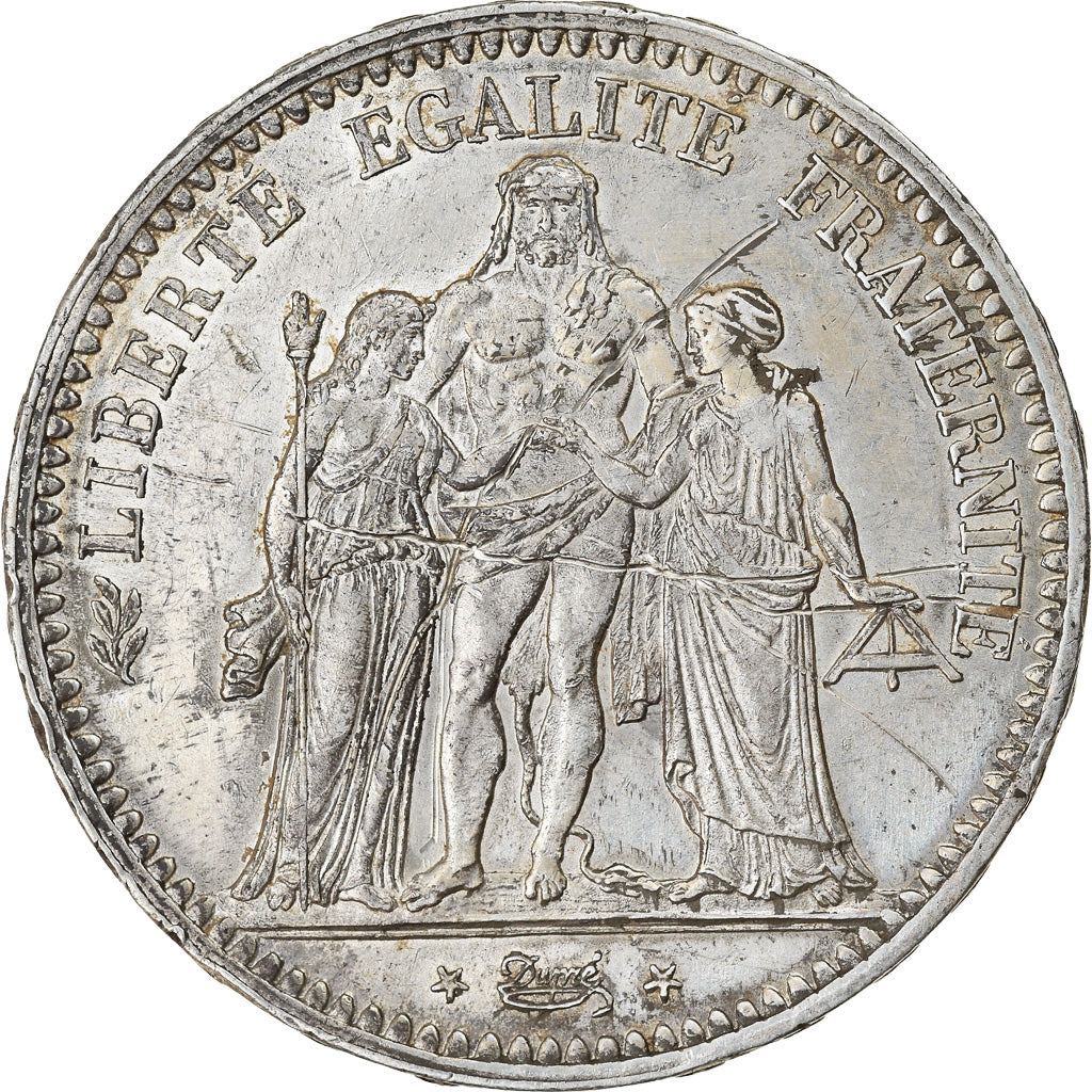 Münze, Frankreich, Hercule, 5 Francs, 1848, Paris, VZ, Silber, KM:756.1