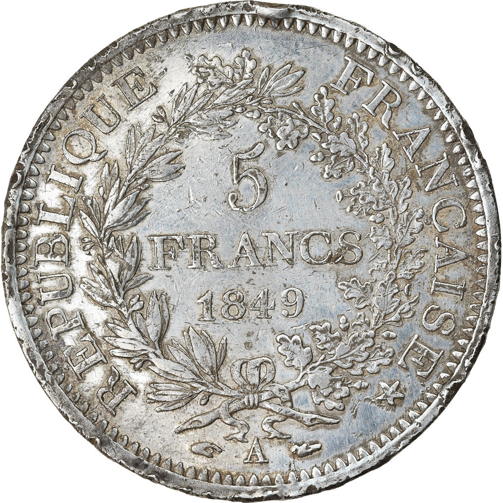Coin, France, Hercule, 5 Francs, 1849, Paris, AU(50-53), Silver, KM:756.1
