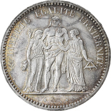 Coin, France, Hercule, 5 Francs, 1873, Paris, AU(55-58), Silver, KM:820.1