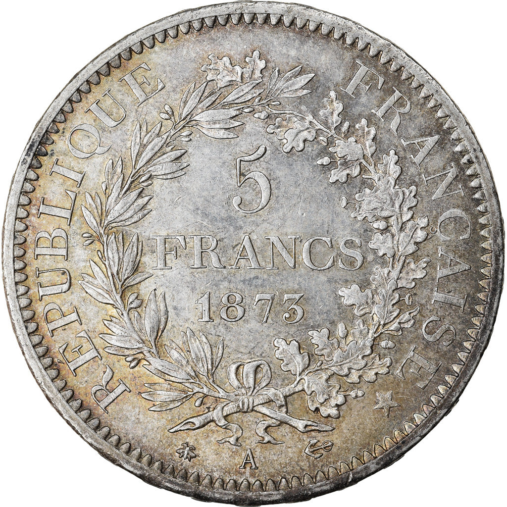Coin, France, Hercule, 5 Francs, 1873, Paris, AU(55-58), Silver, KM:820.1