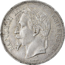 Moneda, Francia, Napoleon III, Napoléon III, 5 Francs, 1870, Paris, MBC, Plata