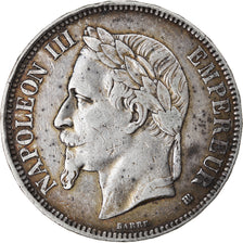 Münze, Frankreich, Napoléon III, 5 Francs, 1867, Strasbourg, SS, Silber