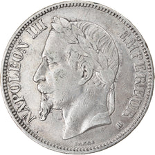 Coin, France, Napoléon III, 5 Francs, 1869, Strasbourg, EF(40-45), Silver
