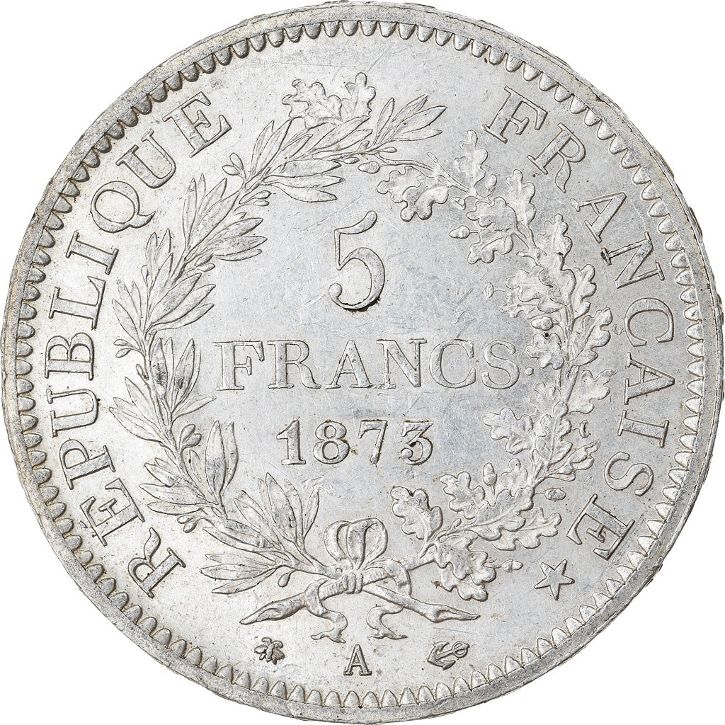 Coin, France, Hercule, 5 Francs, 1873, Paris, AU(55-58), Silver, KM:820.1