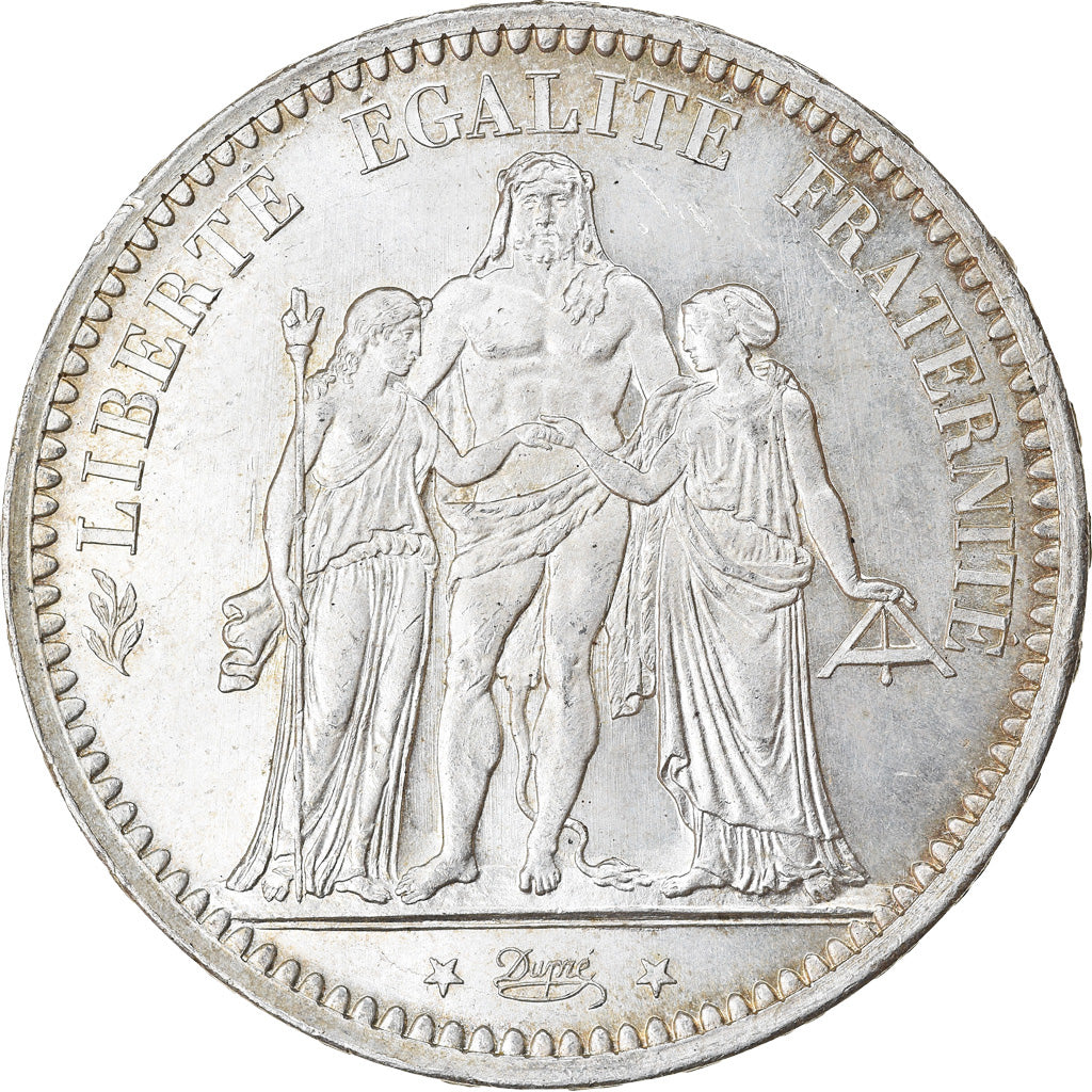 Coin, France, Hercule, 5 Francs, 1873, Paris, MS(63), Silver, KM:820.1
