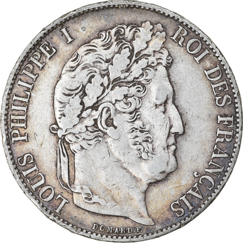 Coin, France, Louis-Philippe, 5 Francs, 1847, Paris, EF(40-45), Silver