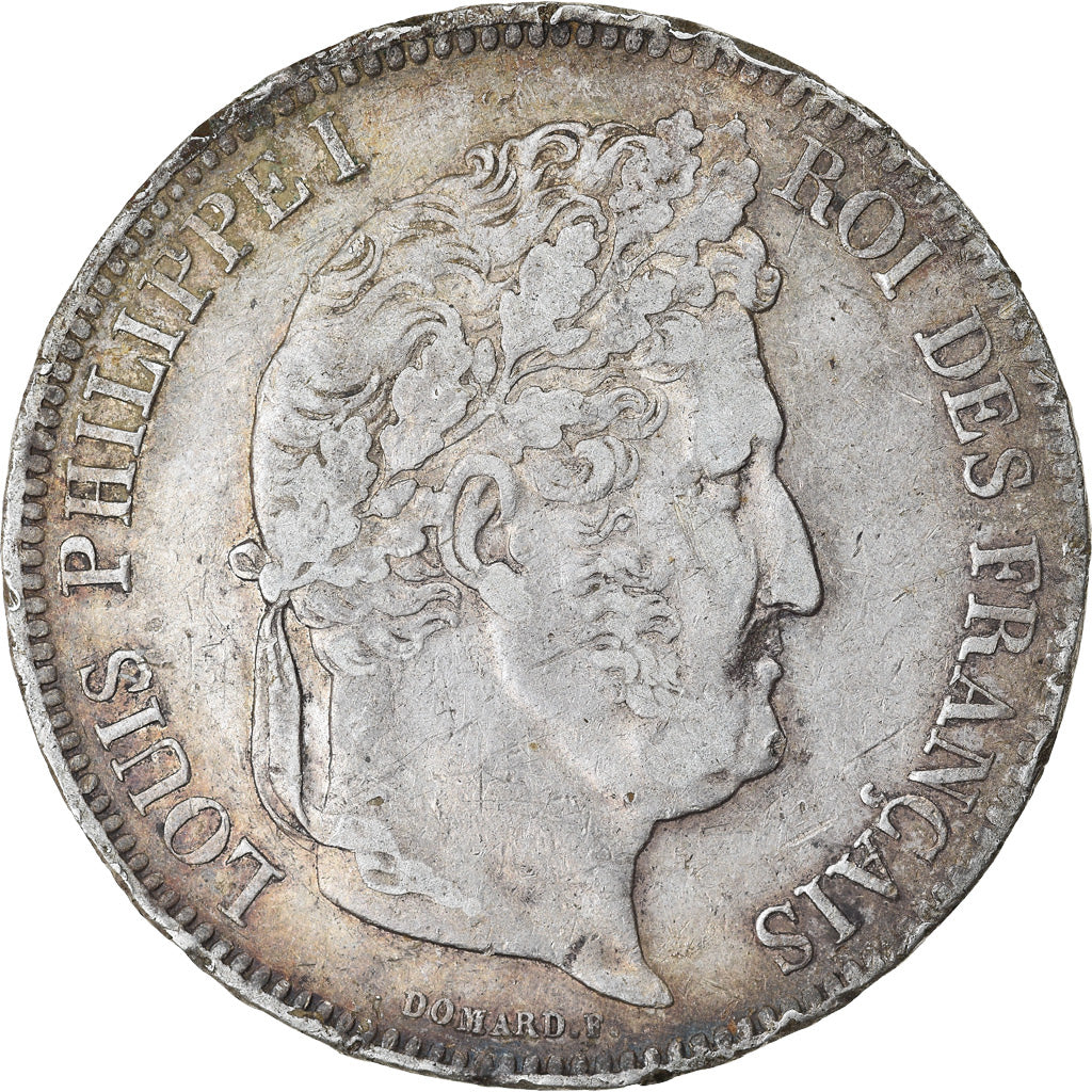 Coin, France, Louis-Philippe, 5 Francs, 1837, Lille, EF(40-45), Silver