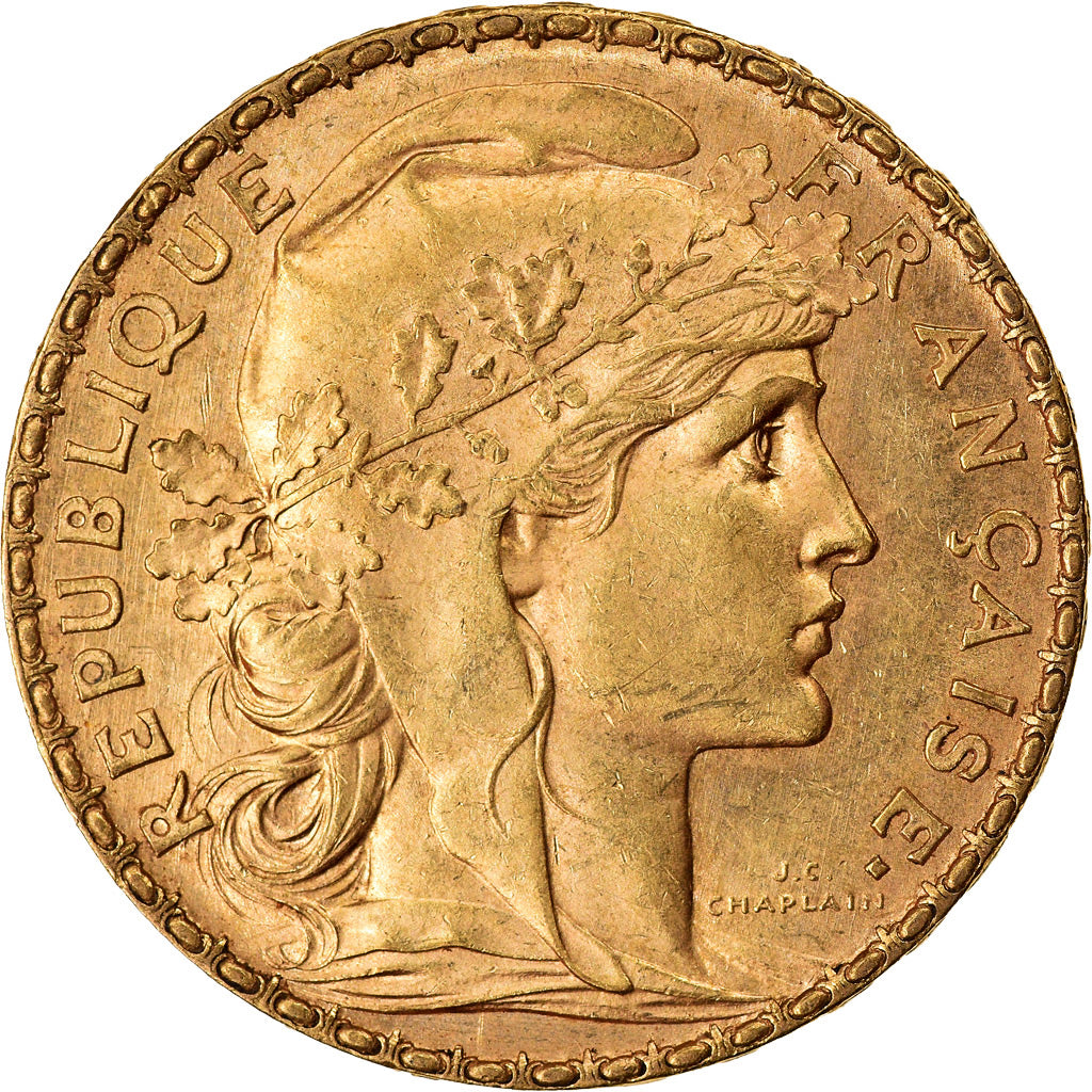 Coin, France, Marianne, 20 Francs, 1902, Paris, MS(60-62), Gold, KM:847