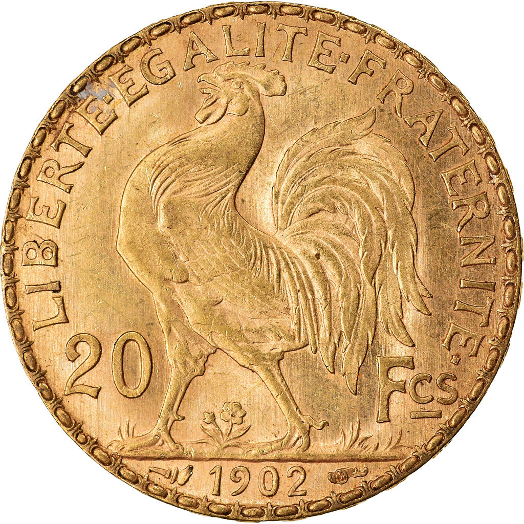 Coin, France, Marianne, 20 Francs, 1902, Paris, MS(60-62), Gold, KM:847