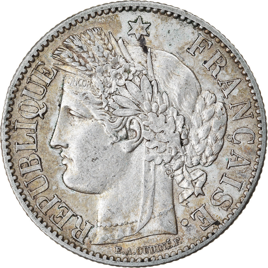 Coin, France, Cérès, 2 Francs, 1895, Paris, AU(55-58), Silver, KM:817.1