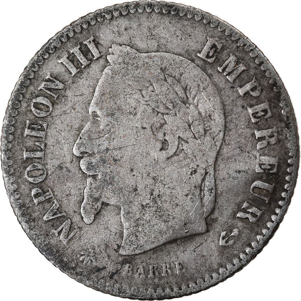 Coin, France, Napoleon III, Napoléon III, 20 Centimes, 1867, Paris, VF(30-35)