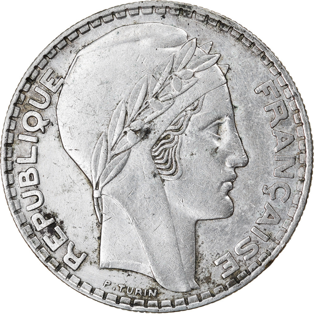 Coin, France, Turin, 20 Francs, 1937, Paris, EF(40-45), Silver, KM:879