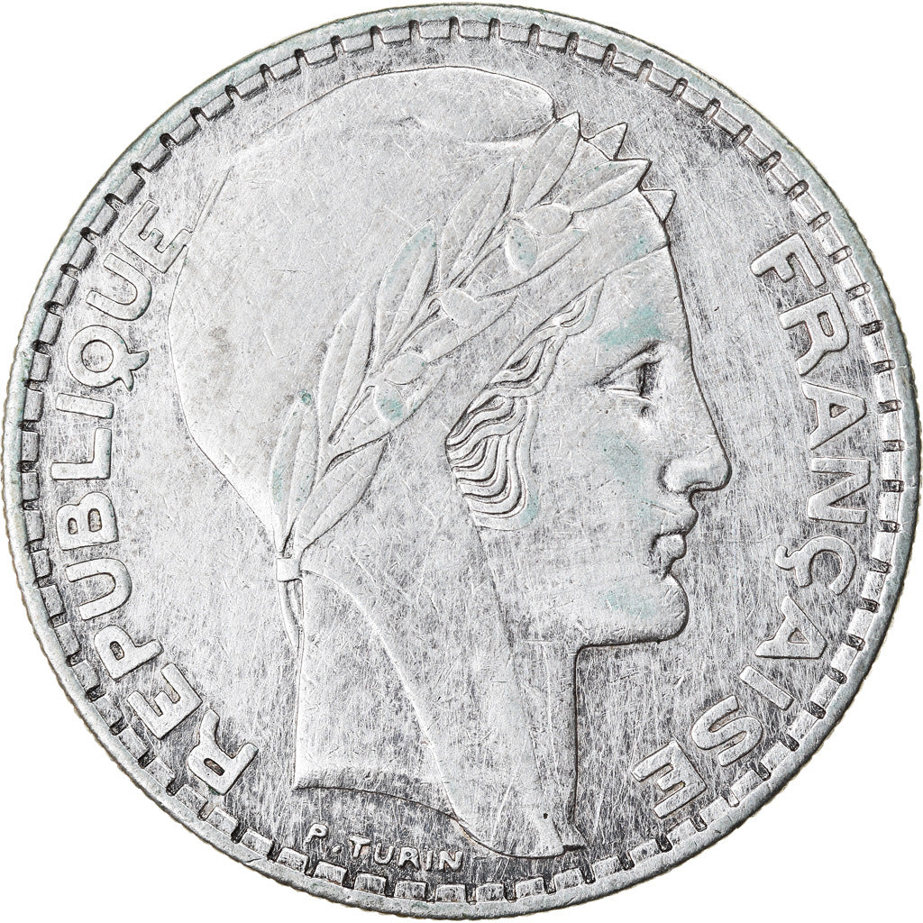 Coin, France, Turin, 20 Francs, 1937, Paris, EF(40-45), Silver, KM:879