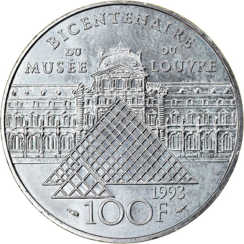 Coin, France, Liberté guidant le peuple, 100 Francs, 1993, MS(63), Silver